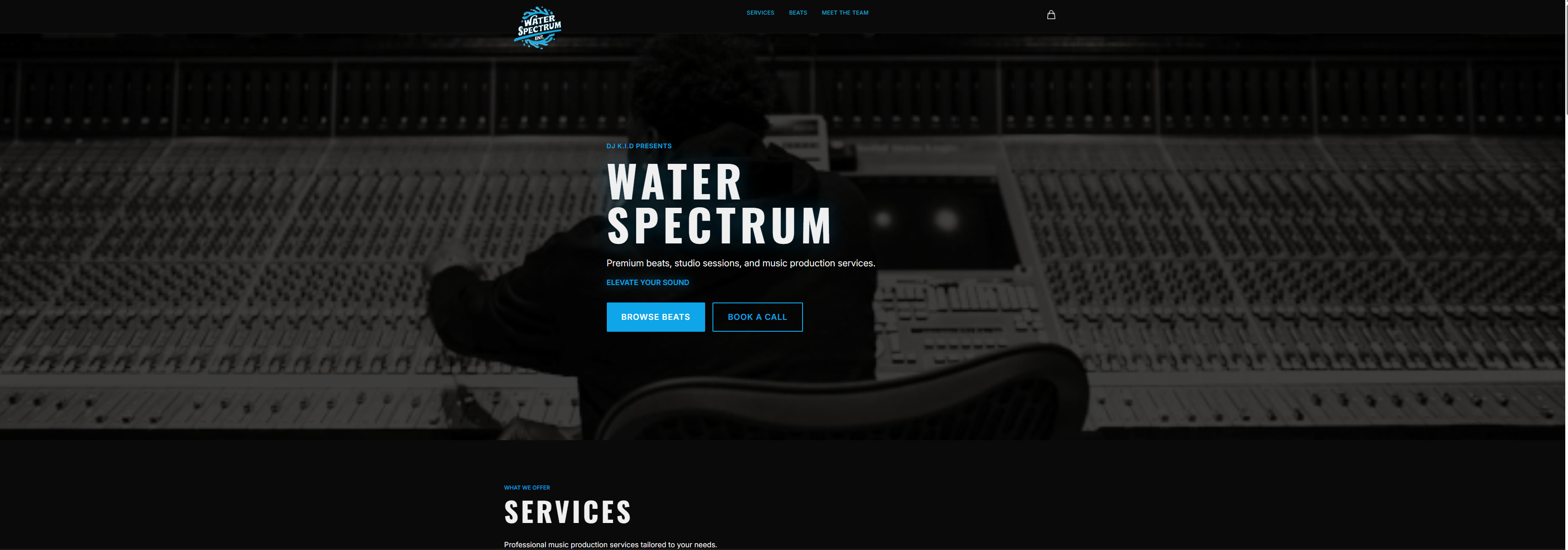 WaterSpectrum website screenshot